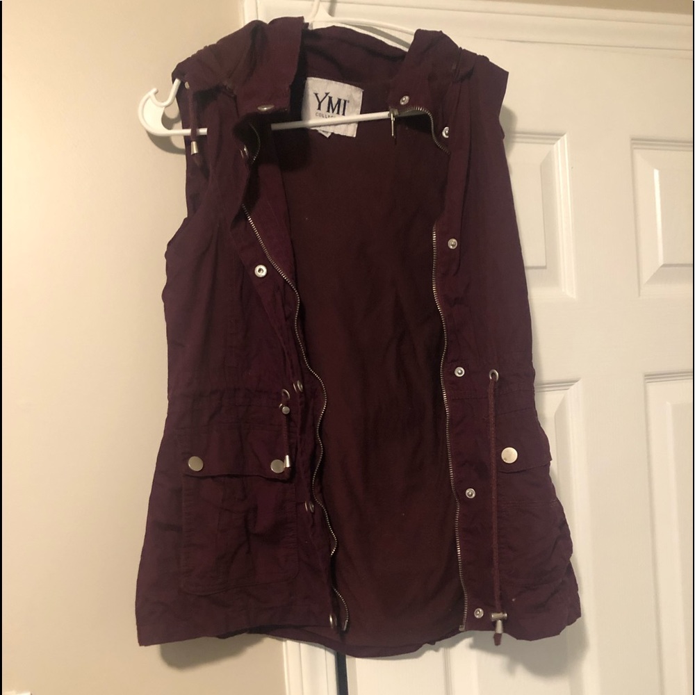 Women purple vest